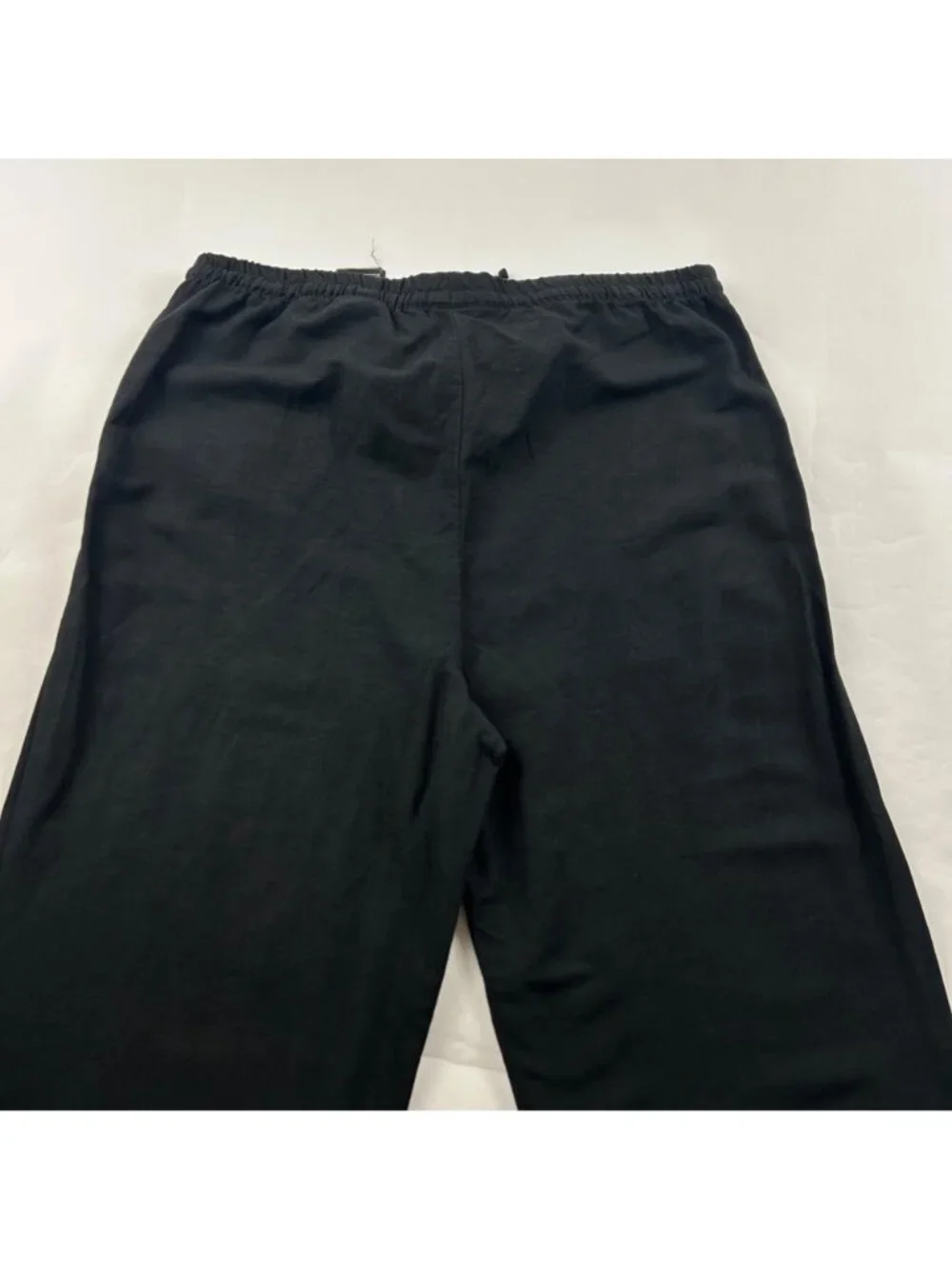 H&M Black Linen Blend Relaxed Jogger Pant M